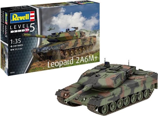 Leopardo 2 A6M+ 1/35 Kit de montar Revell 03342