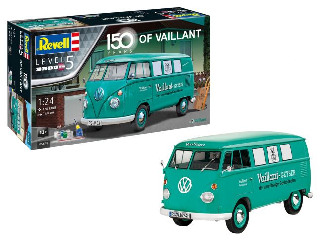 150 Years of Vaillant – VW T1 Kombi 1/24 Kit De Montar Revell 05648