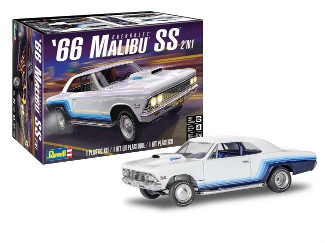 1966 Malibu Ss - 1/24 Kit Para Montar Revell 14520