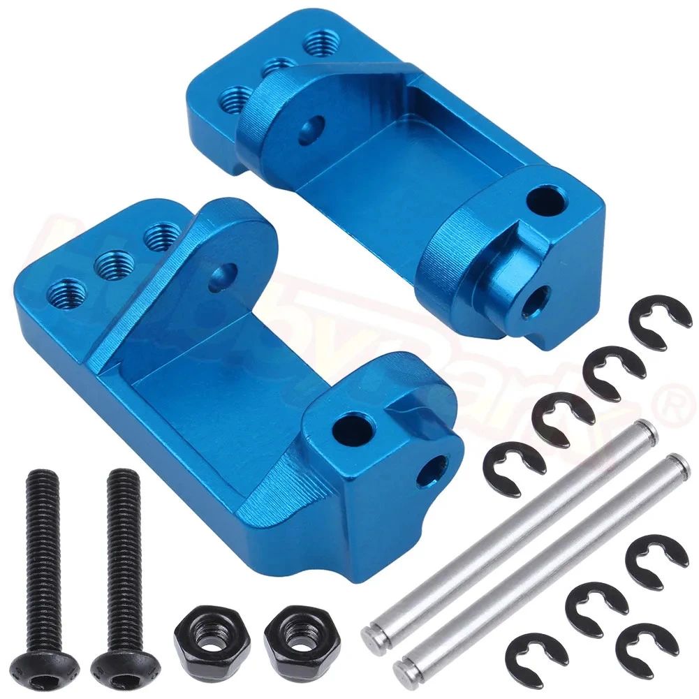 30° Caster Blocks Red Rustler/stampede em aluminio azul