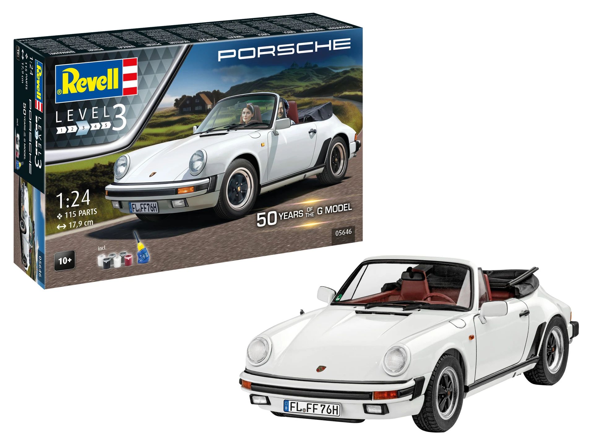 50 Anos do modelo Porsche 911 G 1/24 Kit de Montar Revell 05646