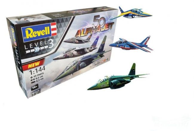 50º aniversário do "Alpha Jet" 1/144 Kit de Montar Revell 03810