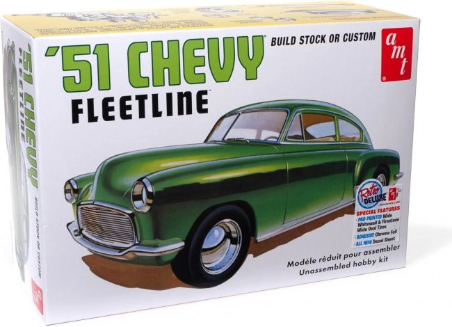 51 Chevy Fleetline Build Stock or Custom 1/25 Kit de montar AMT 1378