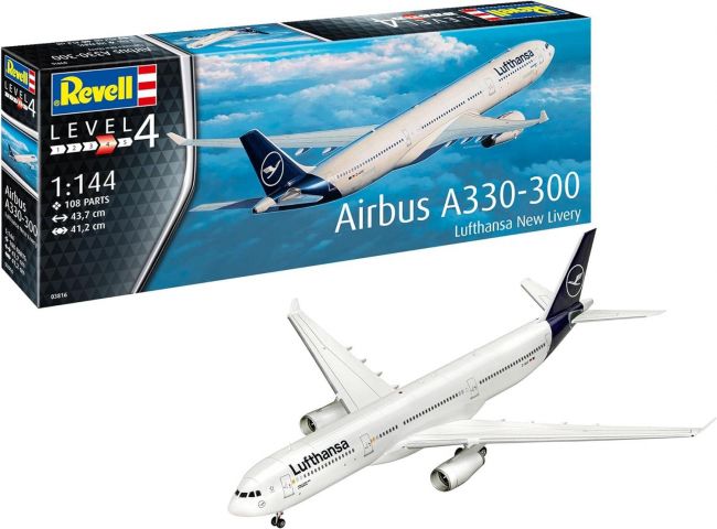 Airbus A330-300 Lufthansa New Livery 1/144 Kit de Montar Revell 03816