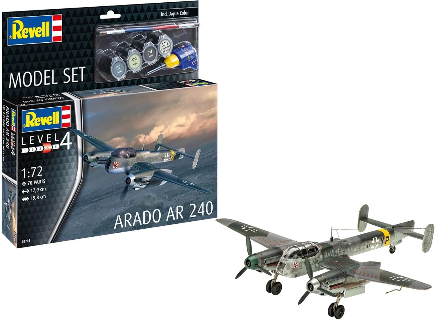 Arado Ar 240 1/172 Kit Para Monta Revell 63798