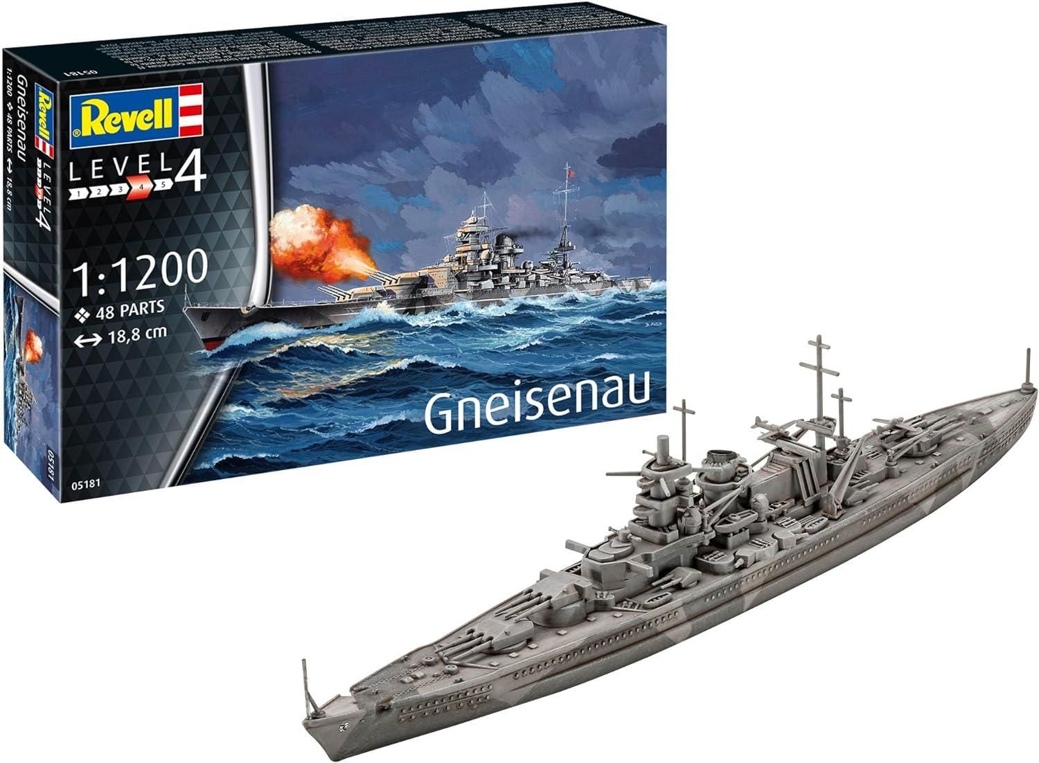 Battleship Gneisenau 1/1200 Kit de Montar Revell 05181