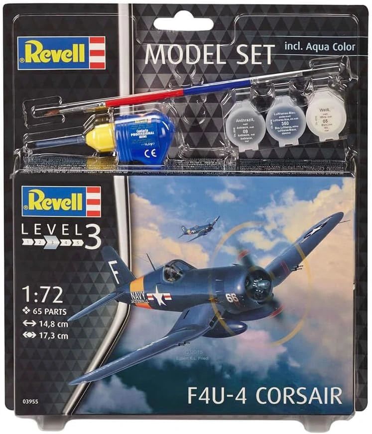 Caça F4u-4 Corsair 1/72 Kit Para Montar Revell 63955