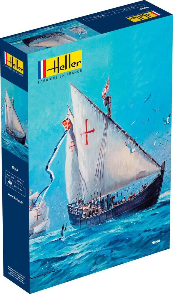 Caravela Nina - 1/75 Kit Para Montar Heller 80815