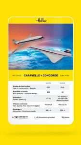  Caravelle e Concorde 1/100 Kit De Montar Heller 50333