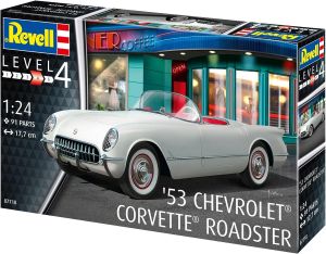 Chevrolet Corvette Roadster 1953 1/24 Kit Para Montar Revell 07718