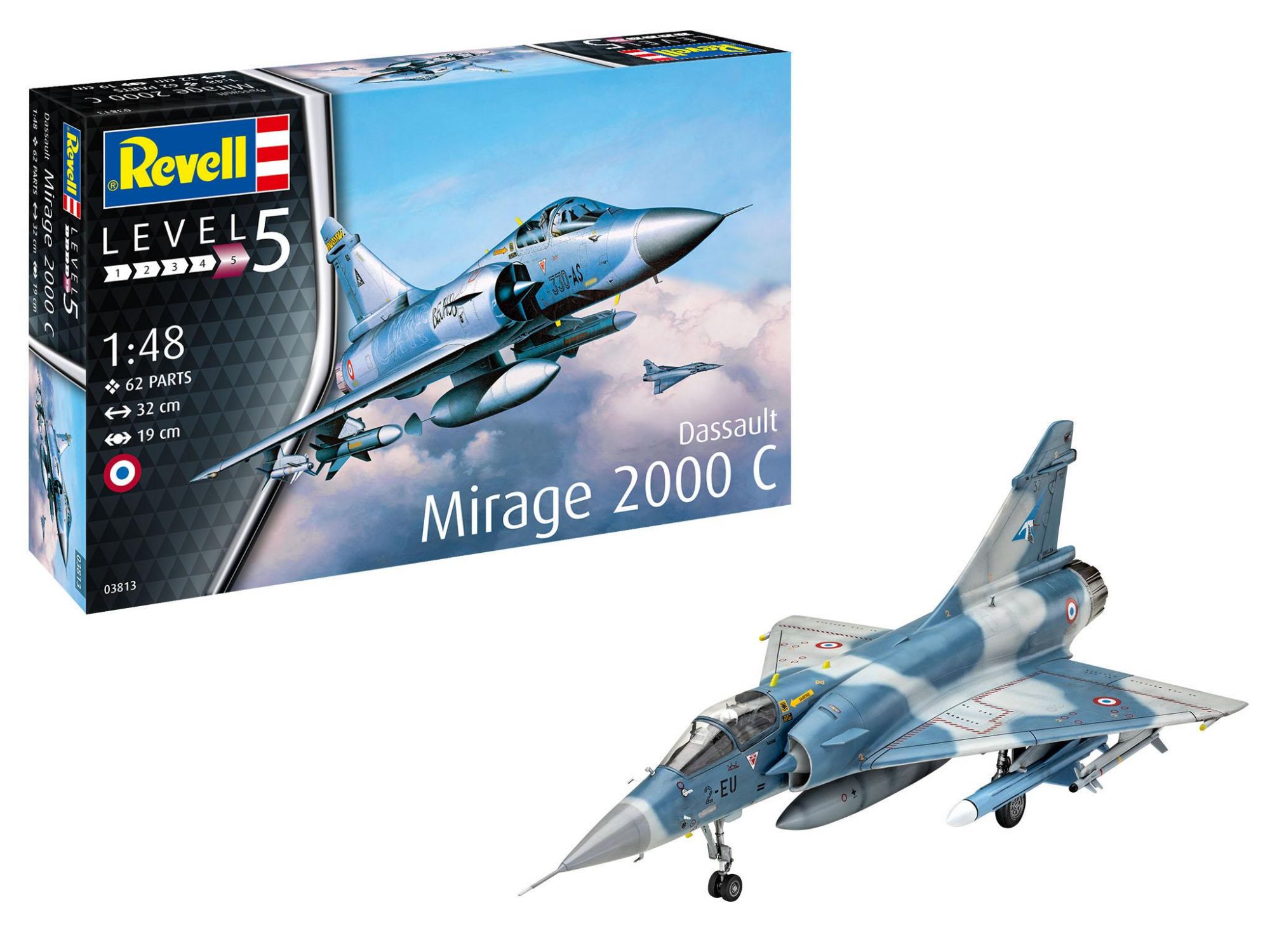 Dassault Mirage 2000c 1/48 Kit Para Montar Revell 03813