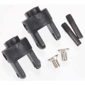 TRA 4628R Differential Output Yokes Black (2) Traxxas