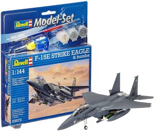 F-15E Strike Eagle & Bombs - 1/144  Model Set Kit Para Montar Revell 63972