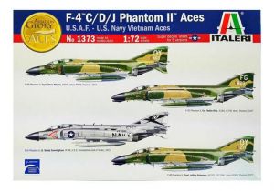 F-4 C/d/j Phantom Ii Aces Usaf-Us Navy Vietnam Aces - 1/72 Kit Para Montar Italeri 1373 