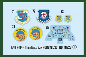 F-84F Thunderstreak 1/48 Kit Hobby Boss 81726