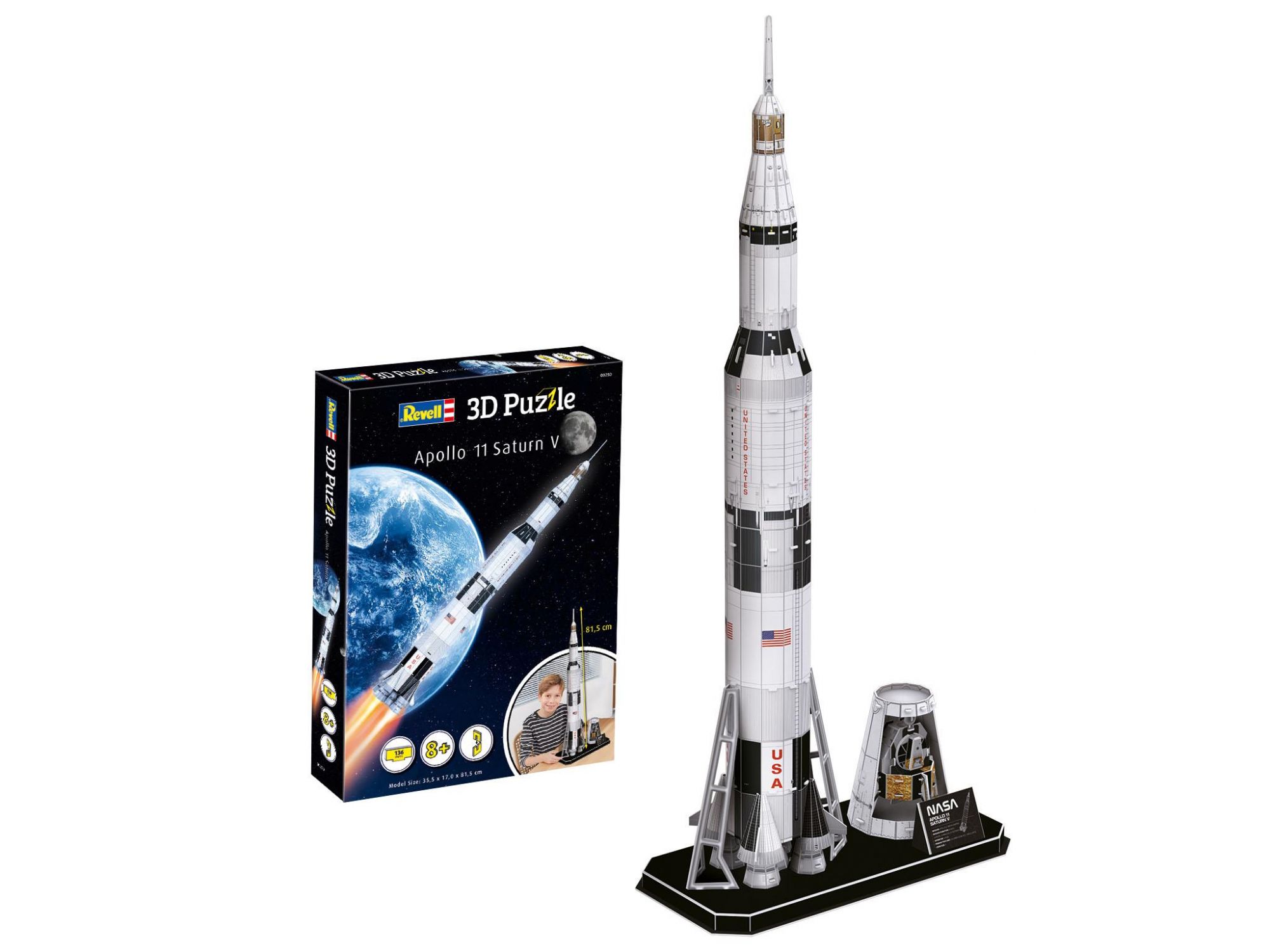 Foguete Apollo 11 Saturn V Quebra-cabeça 3D Revell 00250