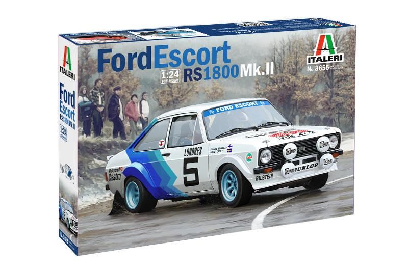 Ford Escort Rs1800 Mk.ii 1/24kit Para Montar Italeri 3655