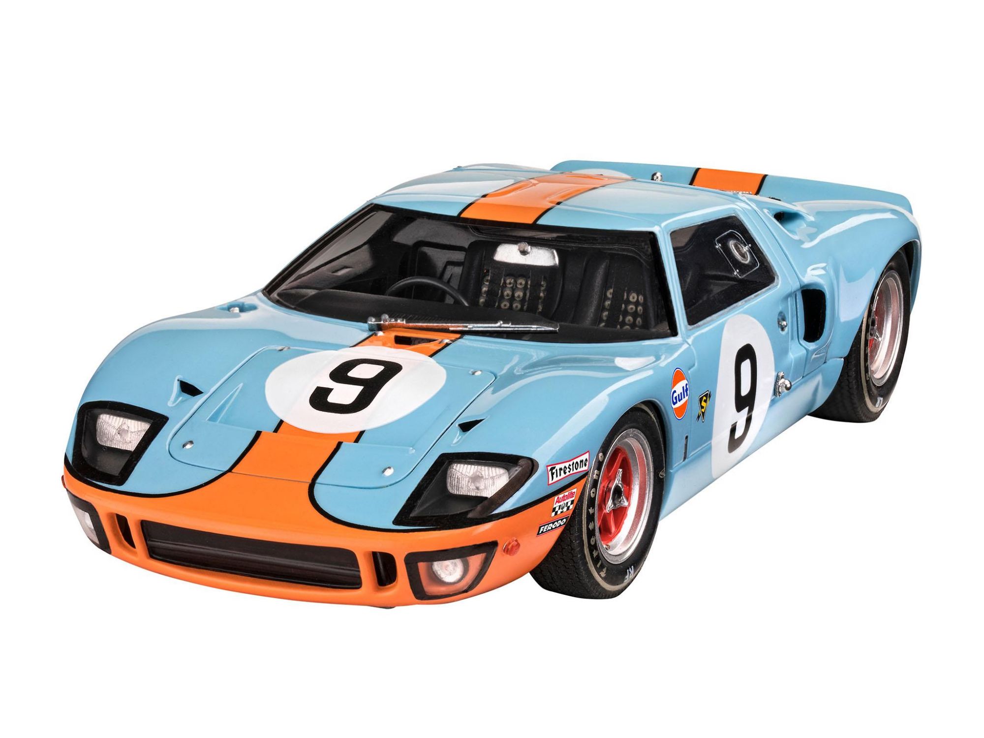 Ford Gt 40 Le Mans 1968 Kit Para Montar 1/24 Revell 07696