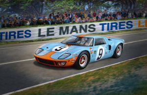 Ford Gt 40 Le Mans 1968 Kit Para Montar 1/24 Revell 07696