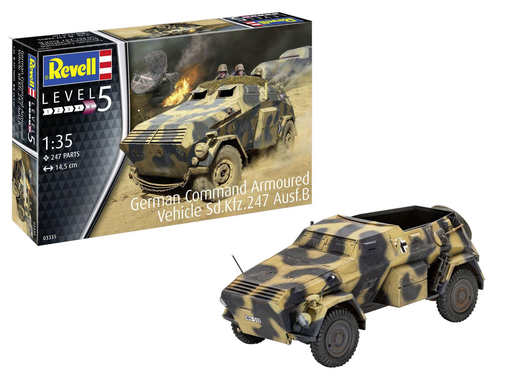 German Command Armoured Vehicle Sd.kfz.247 1/35 Kit Revell 03335