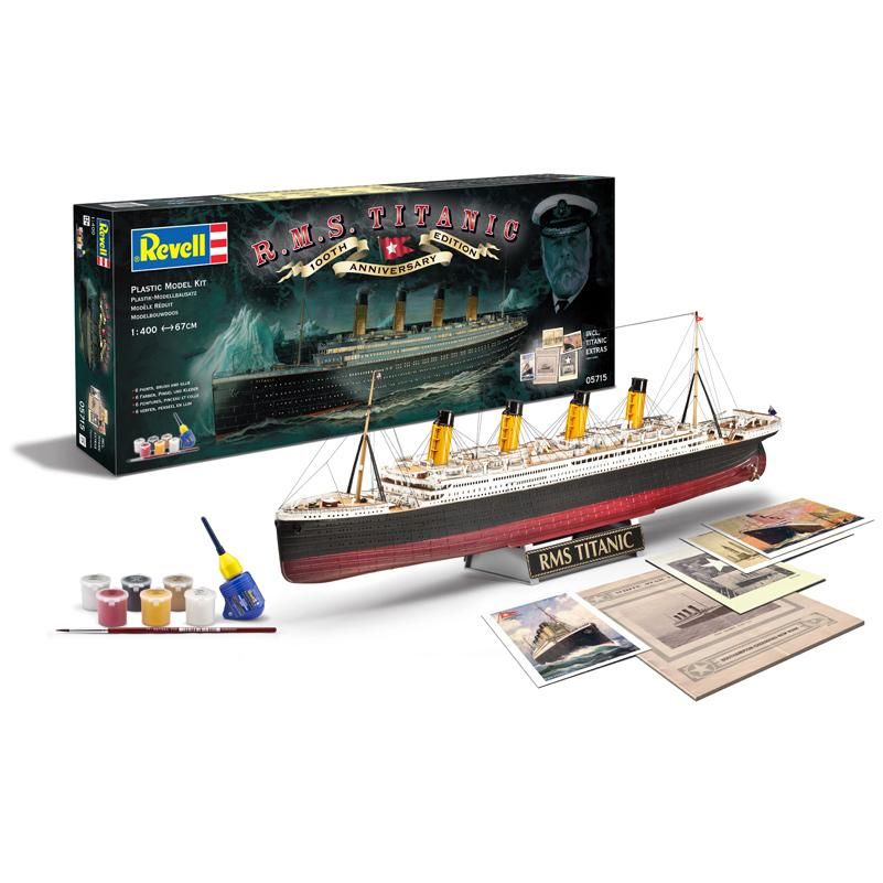 Revell 05715 Gift Set R.m.s. Titanic - 1/400 - Kit Com Cola, Tinta E Pincel