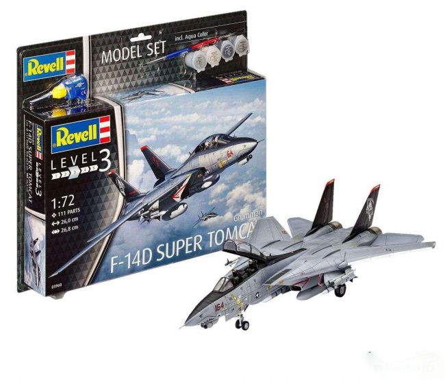 Grumman F-14d Super Tomcat 1/72 Kit Para Montar Revell 63960