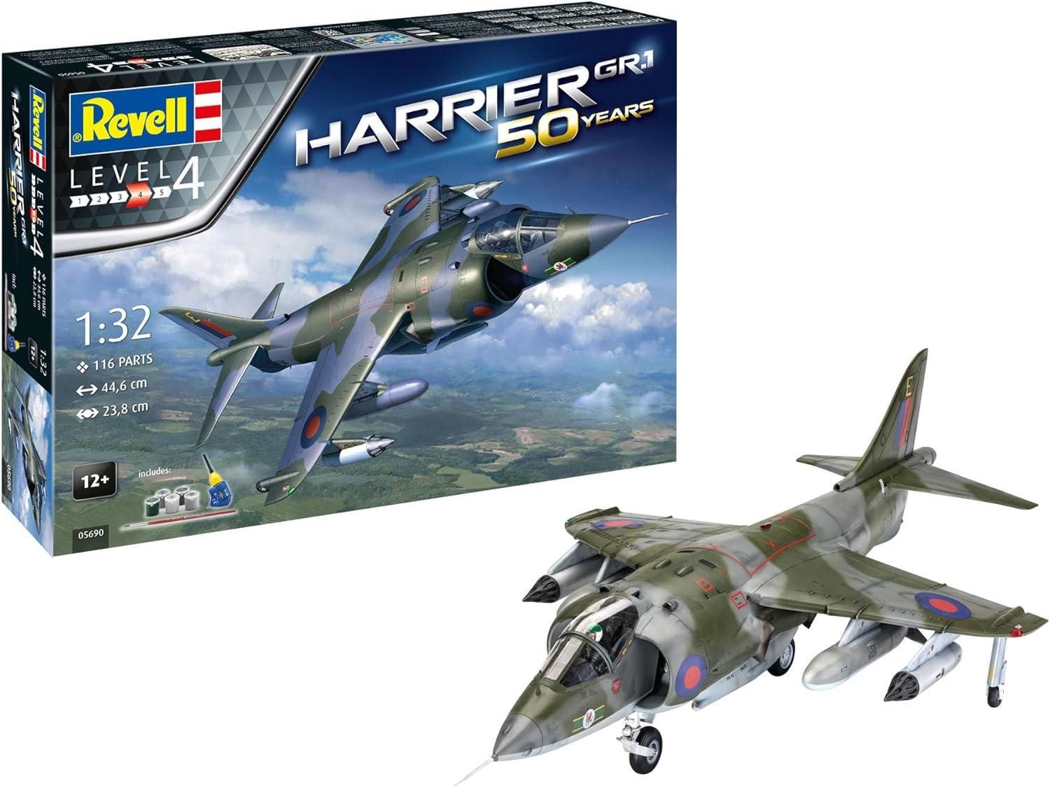 Harrier Gr.1 50 Years 1/32 kit De Montar Revell 05690