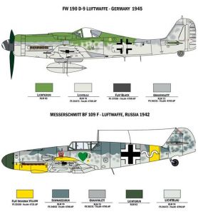 Italeri 35101 War Thunder - Kit C/dois Modelos - Messerschmitt Bf109 & Focke-Wulf Fw-190 D9 - 1/72