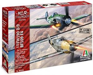 Italeri 35101 War Thunder - Kit C/dois Modelos - Messerschmitt Bf109 & Focke-Wulf Fw-190 D9 - 1/72