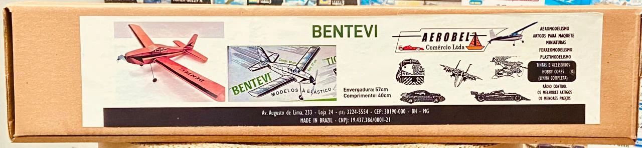 Kit Aeromodelo a elástico modelo  Bentevi p/montar