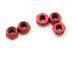 Kyosho 1-N3033NA-R Porca de nylon e alumínio 3x3,3 mm Kyosho (vermelho) (5)