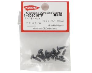 Kyosho 1-S03010TP Parafuso Phillips de cabeça redonda de 3x10mm (10)