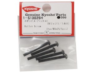 Kyosho 1-S13025H Parafuso sextavado de cabeça de botão 3x25mm (5)