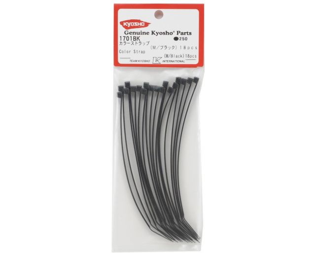 Kyosho 1701Bk Cinta Braçadeira Nylon Enforca Gato 15cm 18Un