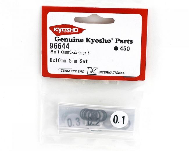 Kyosho 96644 Arruelas para calços  8x10mm (10 Peças)