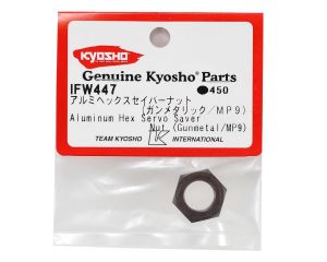 Kyosho IFW447 Porca protetora de servo hexagona 17mm de alumínio  Gummetal