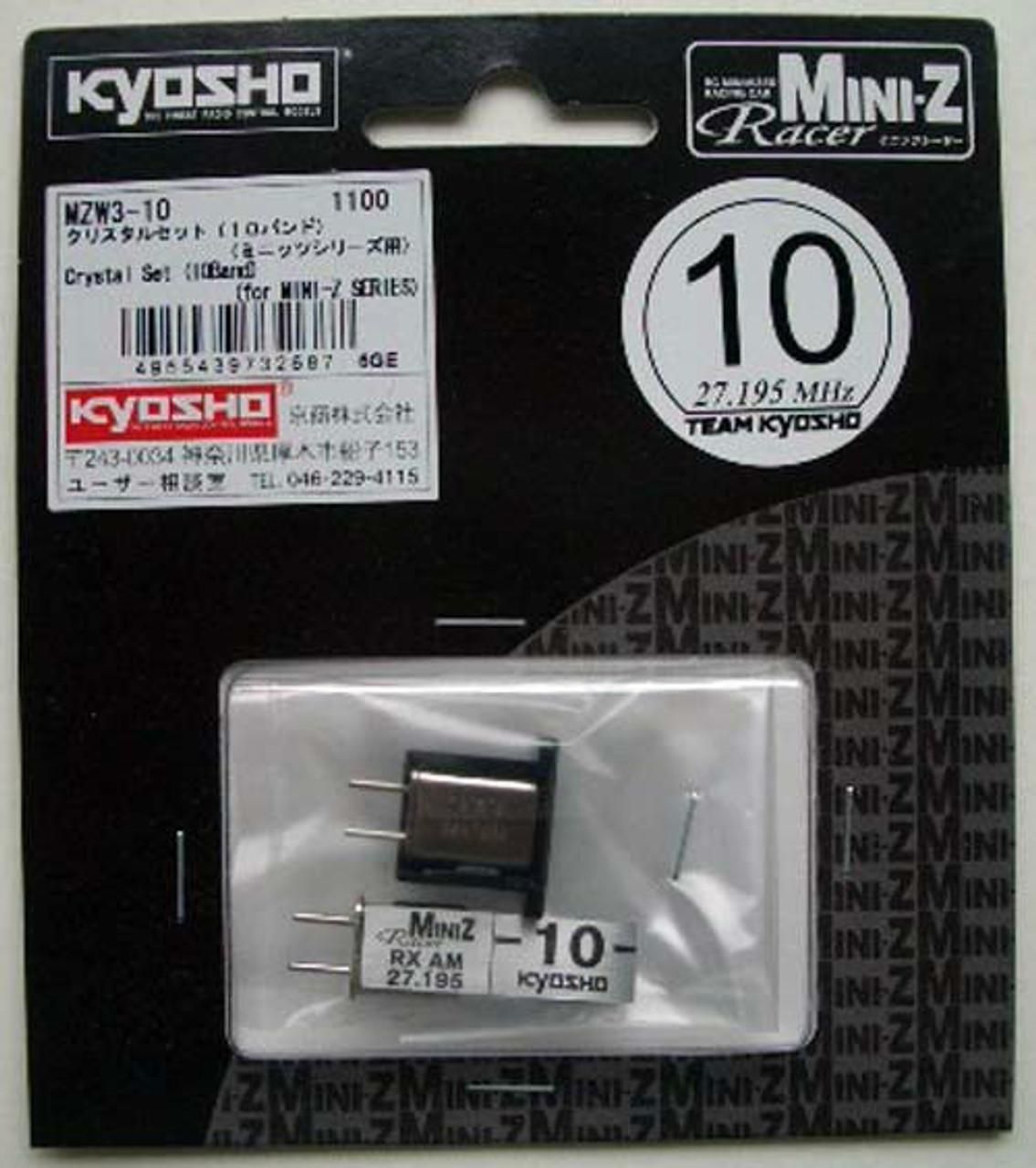 Kyosho Mzw3-10 Conjunto Cristais Canal 10 27.195 MHz