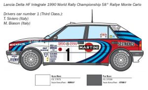 Lancia Delta Hf Integrale 1/24 Kit De Montar Italeri 3658