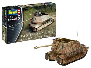 Marder I – 7,5cm Pa.K. 40 (Sf.) auf FCM 36(f) 1/35 Kit Para Monta  Revell 03292