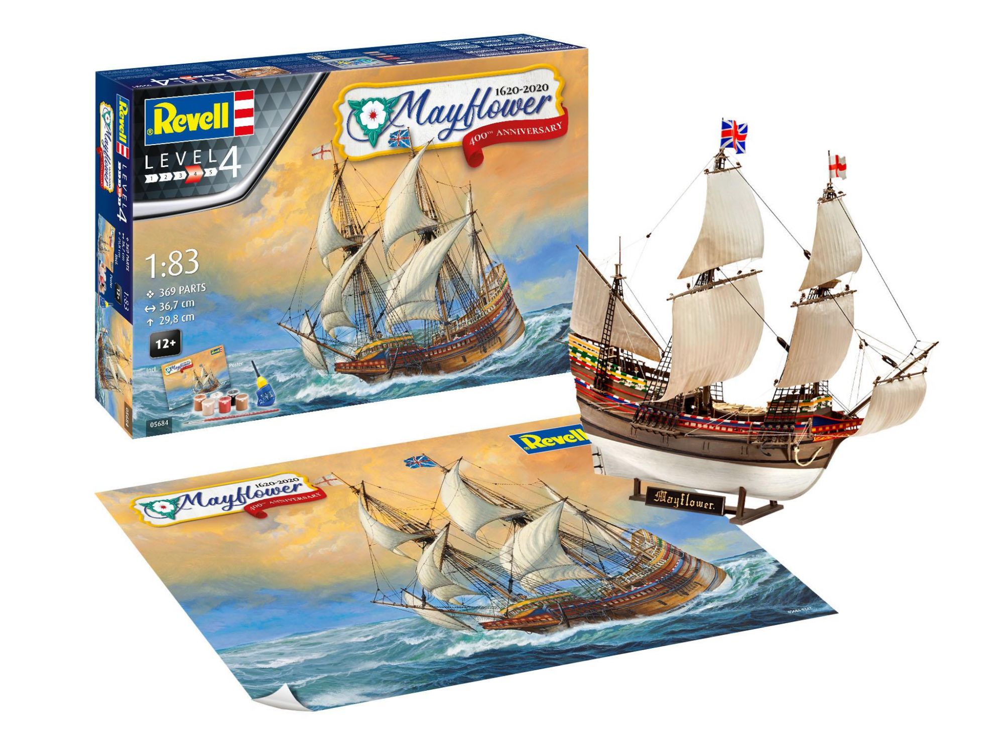 Revell 05684 Mayflower - 400Th Anniversary - 1/83 Kit Para Montar