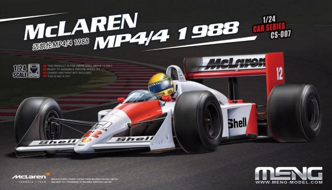 McLaren MP4/4 1988 SENNA - 1/12 Kit de montar MENG RS-004 