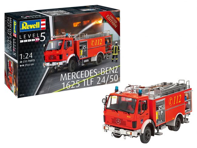 Mercedes-Benz 1625 TLF 24/50 1/24 Bombeiro Kit Montar Revell 07516