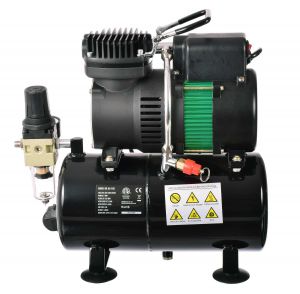 Mini Compressor de AR Premium com ventiladores Duplo com tanque  Fengda 326