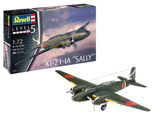 Mitsubishi Ki-21 Sally 1/72 Kit Para Montar Revell 03797