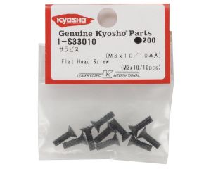 Kyosho 1-S33010 Parafuso Phillips de cabeça chata Kyosho 3x10mm (10)