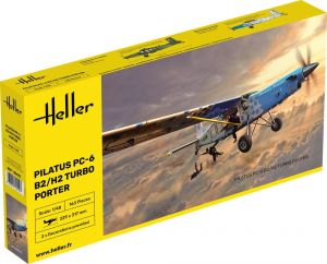 Pilatus Pc-6 B2/h2 Turbo Porteiro 1/48 Kit Par Heller 30410