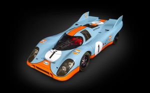 Porsche 917K - Gulf Edition - 1/8 Kit de Metal e Plastico Para Montar