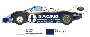 PORSCHE 956 1/24 kit Para Montar Italeri 3648