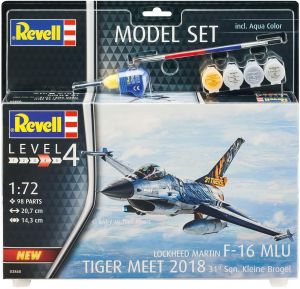 REV 63860 F-16 Mlu 31 Sqn. Kleine Brogel - 1/72 Kit de Montar Model Set