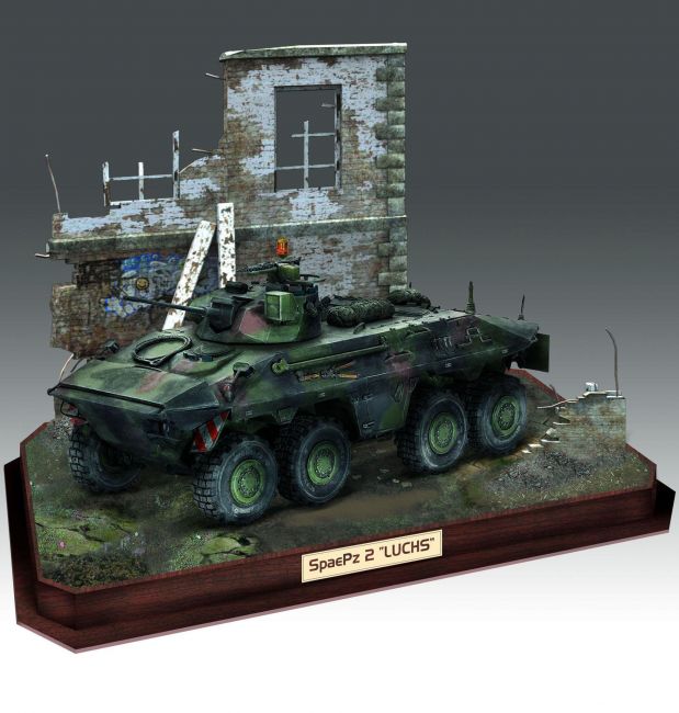 Revell 03321 SpPz2 Luchs & 3D Puzzle Diorama - 1/35 Kit Plastico para montar